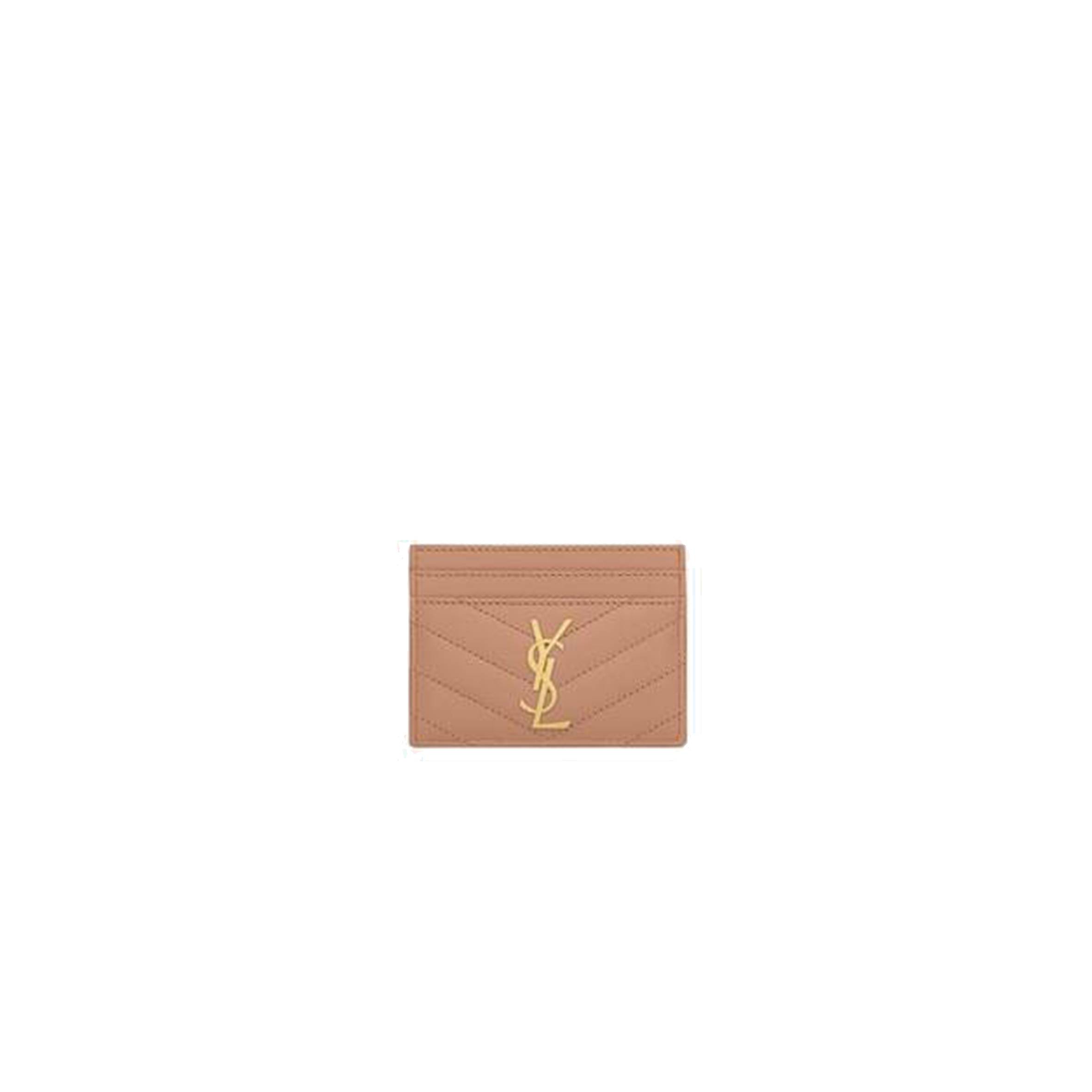 YSL CASSANDRE MATELASSÉ CARD CASE IN GRAIN DE POUDRE EMBOSSED LEATHER 423291BOW019830 (10.5*7.5*0.5cm)