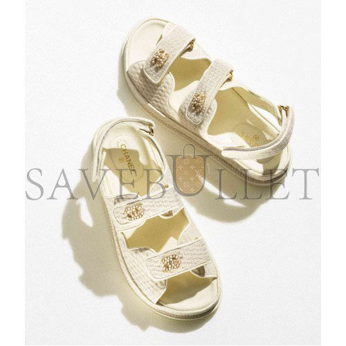 CHANEL SANDALS 		KNITWEAR			IVORY G35927 X56555 0N578