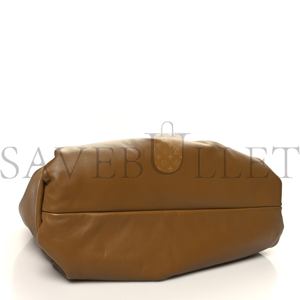 BOTTEGA VENETA SMOOTH BUTTER CALFSKIN SMALL THE SHOULDER POUCH MOUTARDE (40*29*8cm)