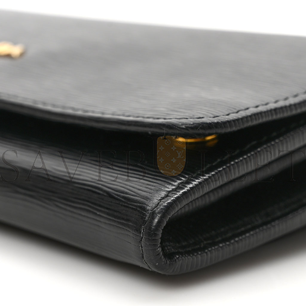 PRADA VITELLO MOVE CONTINENTAL FLAP WALLET BLACK (21*11*2cm)