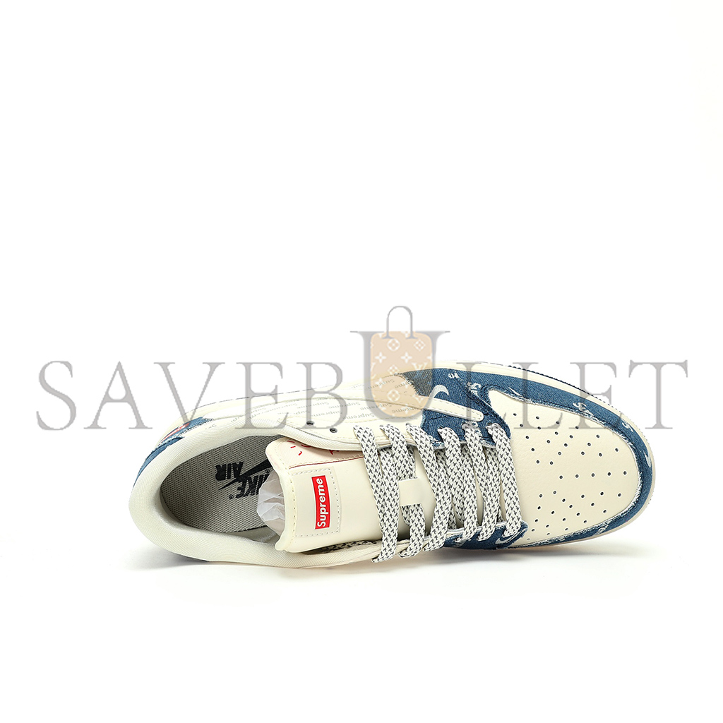 NIKE AIR JORDAN 1 LOW OG SP BEIGE NAVY LV MONOGRAM LJ5188-002