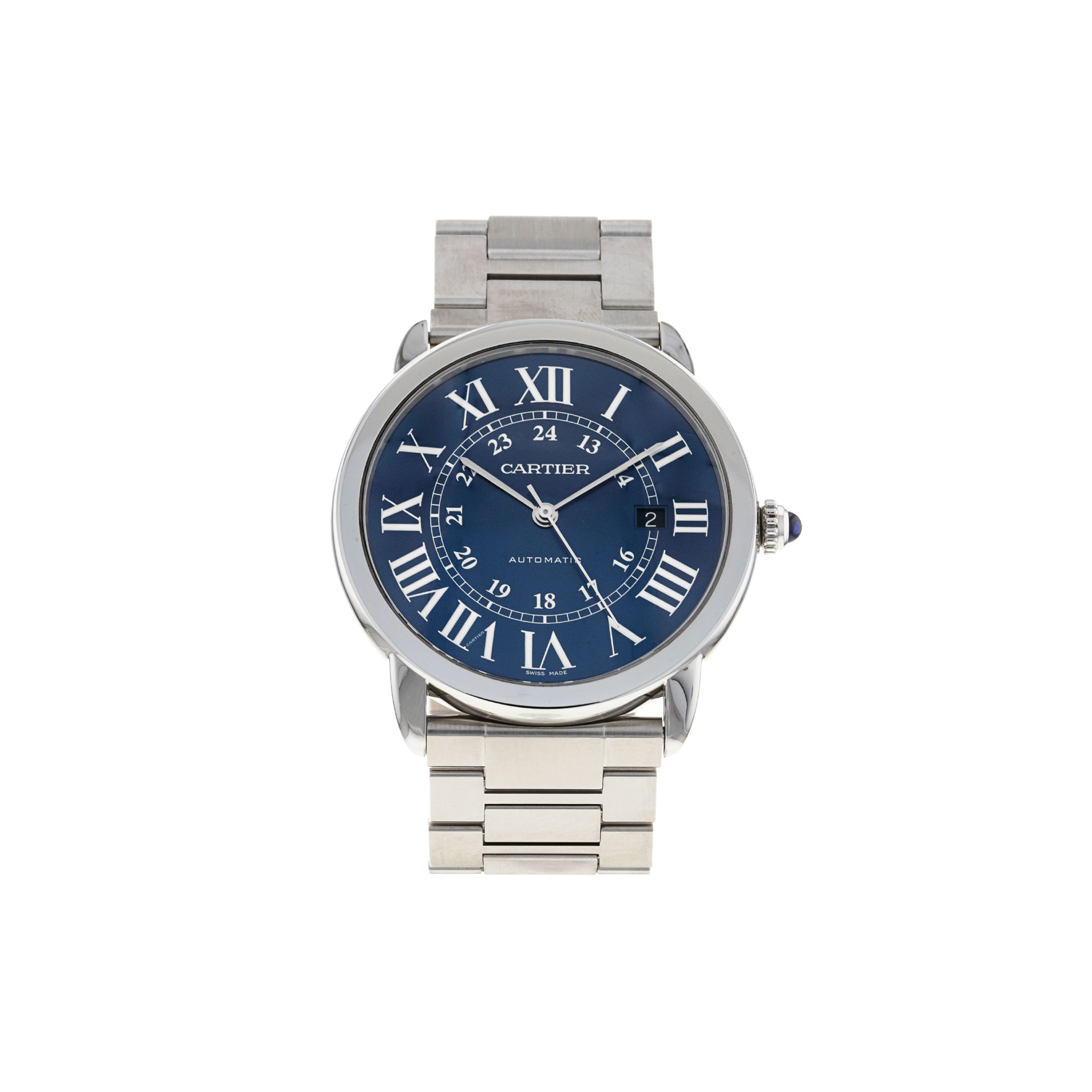 CARTIER RONDE SOLO 42MM BLUE DIAL AUTOMATIC MEN'S WATCH WSRN0023 CARTIER RONDE SOLO 42MM BLUE DIAL AUTOMATIC MEN'S WATCH WSRN0023