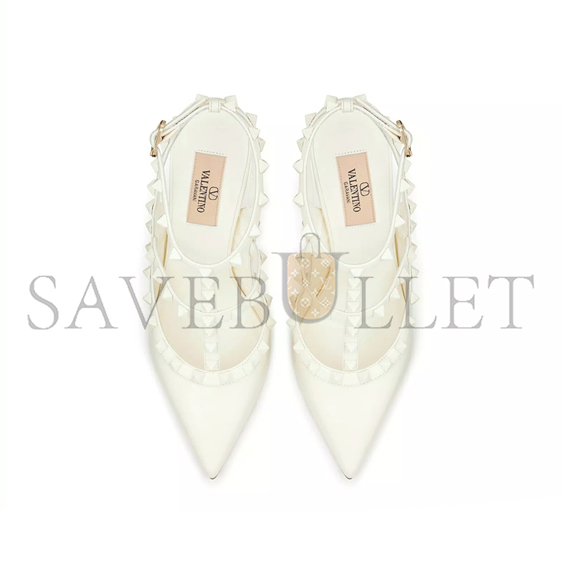 VALENTINO ROCKSTUD ANKLE STRAP PUMP WITH TONAL STUDS 100 MM 5W2S0393VB8_098 VALENTINO ROCKSTUD ANKLE STRAP PUMP WITH TONAL STUDS 100 MM 5W2S0393VB8_098