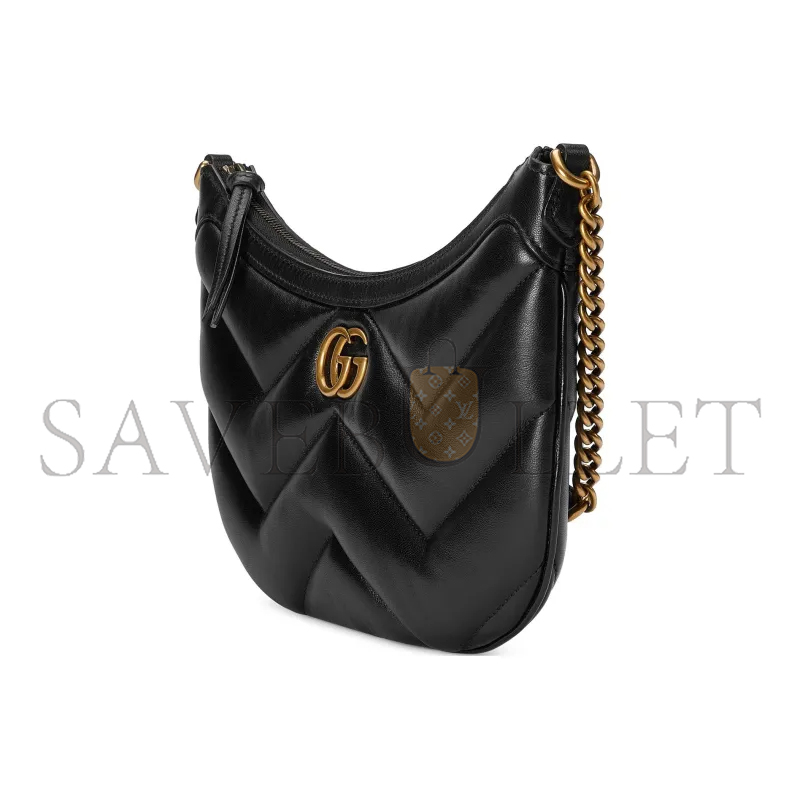 GUCCI SMALL MARMONT LEATHER SHOULDER BAG 777263 (26*17*4cm)
