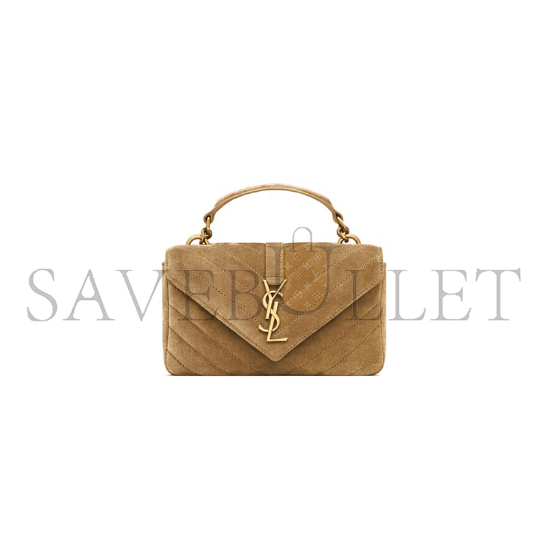 YSL COLLEGE MINI IN SUEDE 7794301U8273194 (20*13*3cm)