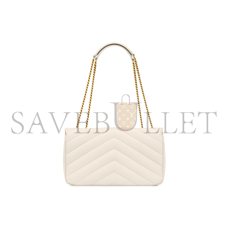 YSL LOULOU MEDIUM IN MATELASSÉ LAMBSKIN 801439AAEAX9207 (29*17*8cm)