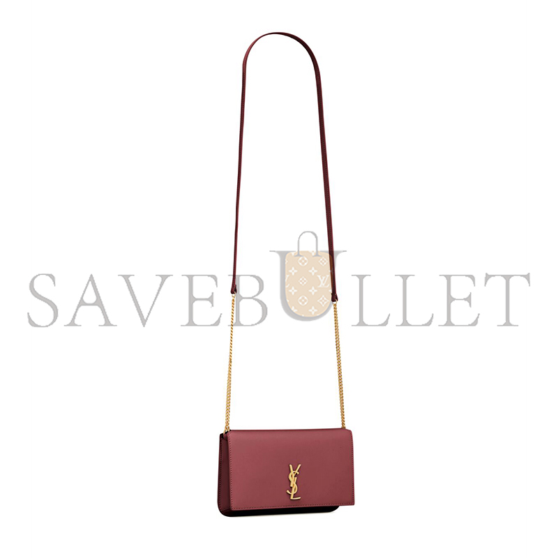 YSL CASSANDRE PHONE HOLDER IN SMOOTH LEATHER 6350950U40J6592 (18*11*2.5cm)