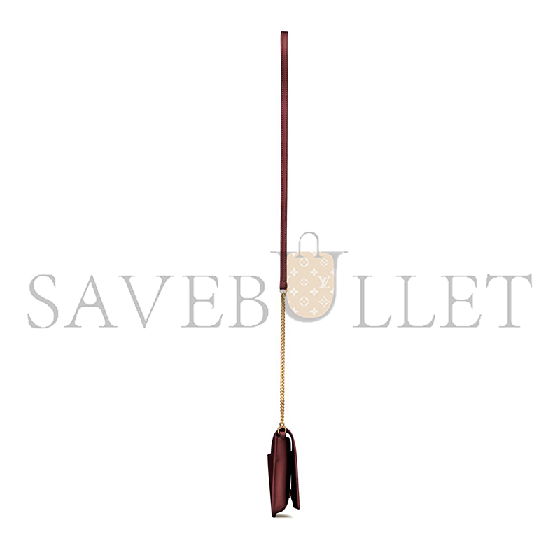 YSL CASSANDRE PHONE HOLDER IN SMOOTH LEATHER 6350950U40J6592 (18*11*2.5cm)