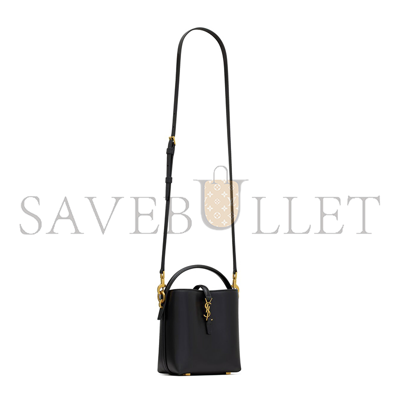 YSL LE 37 MINI IN SHINY LEATHER 7658702R20W1000 (15*13*6cm)