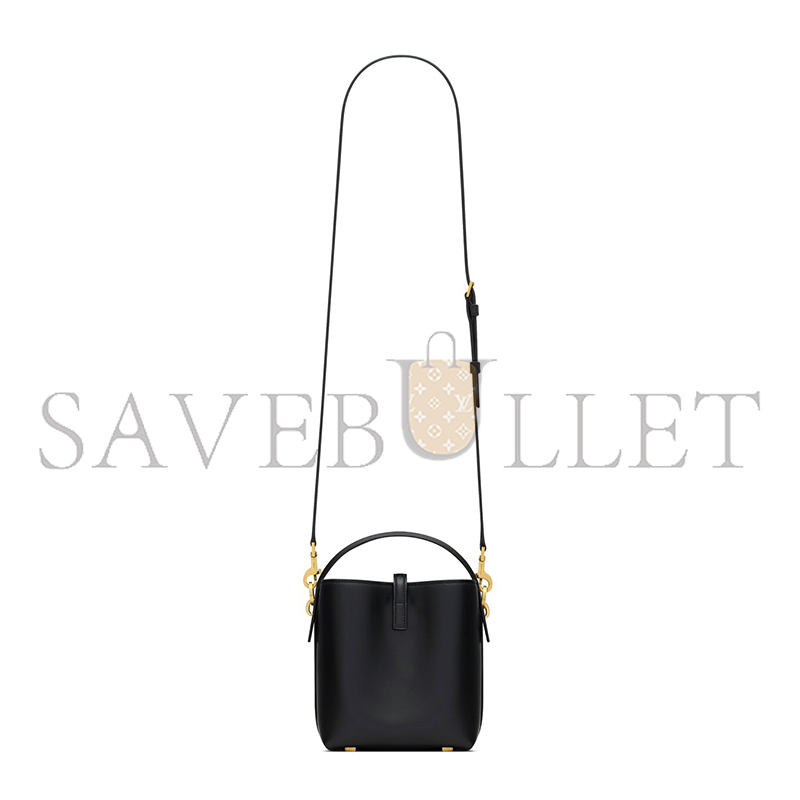 YSL LE 37 MINI IN SHINY LEATHER 7658702R20W1000 (15*13*6cm)