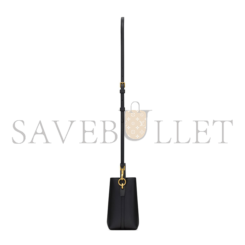 YSL LE 37 MINI IN SHINY LEATHER 7658702R20W1000 (15*13*6cm)