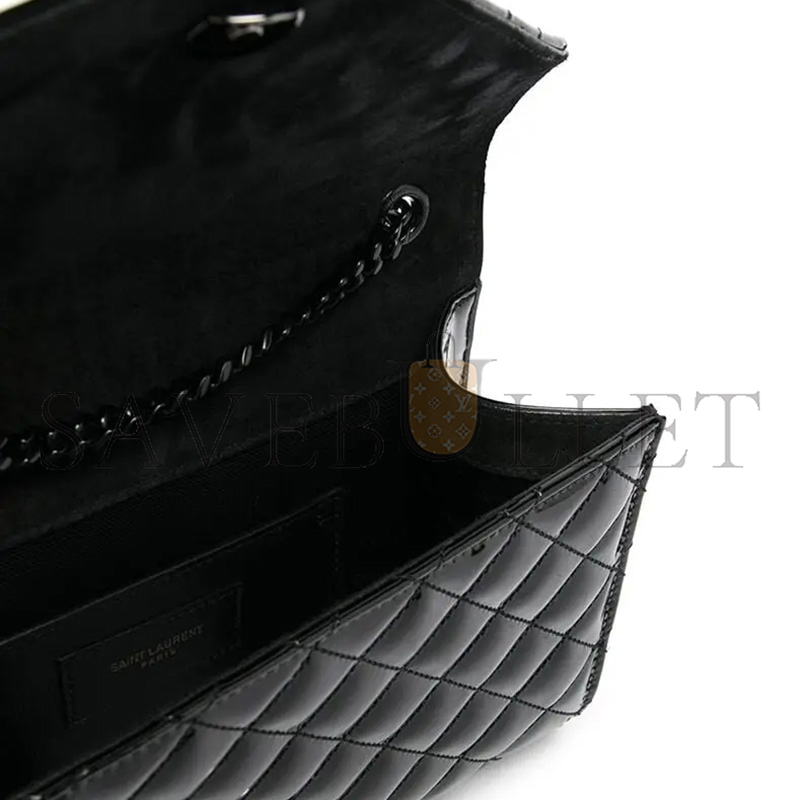 YSL ENVELOPE SMALL IN PATENT LEATHER 6001950UFV81000 (21*13*6cm)