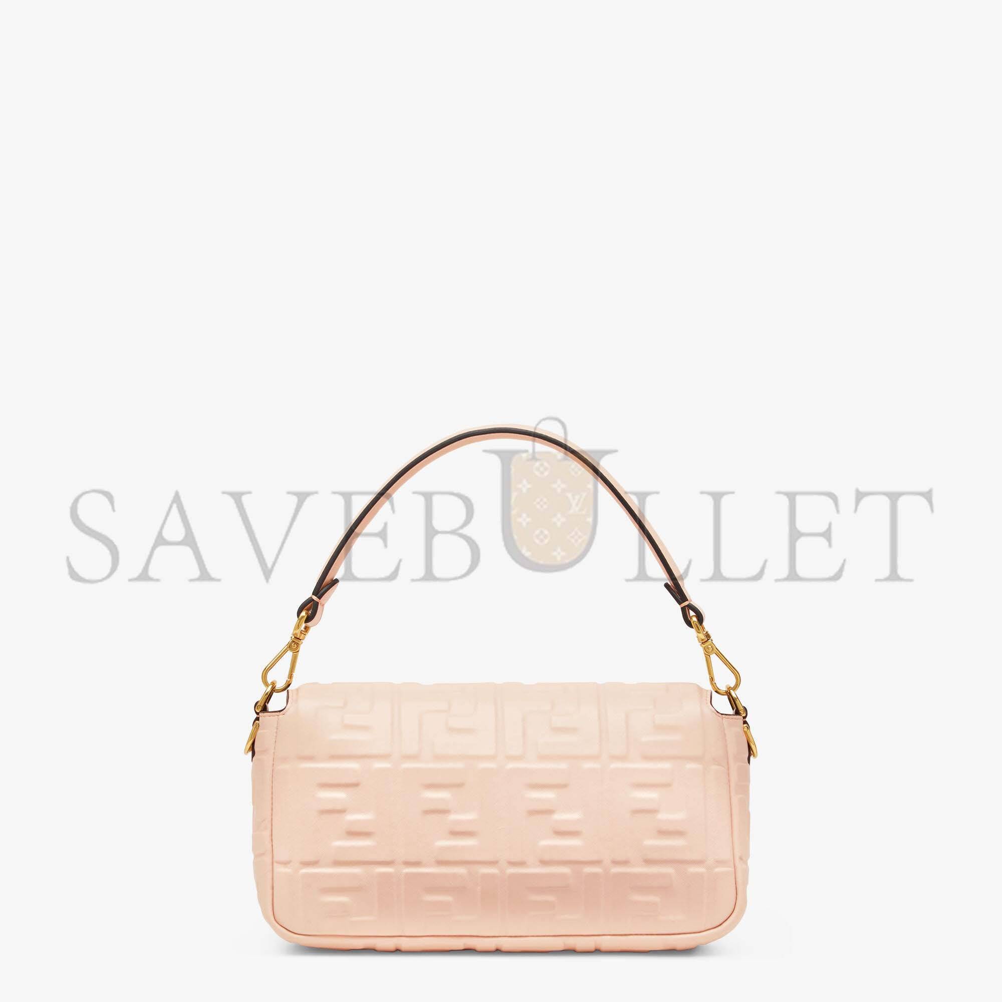 FENDI BAGUETTE - PALE PINK NAPPA LEATHER BAG 8BR600A72VF171M (27*15*6cm)