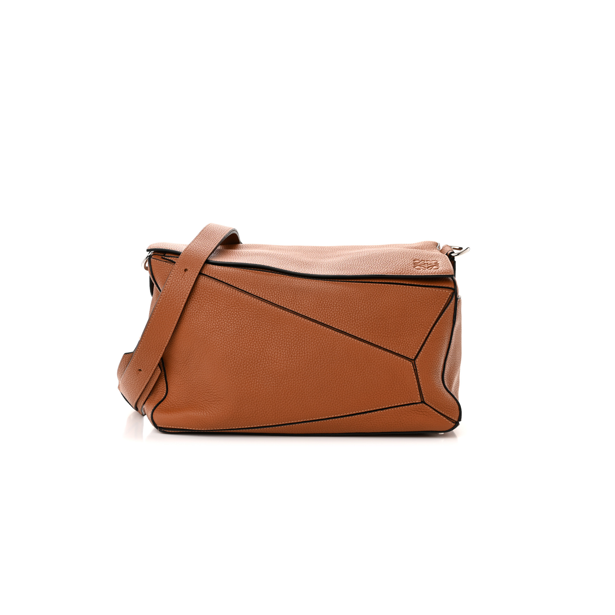 LOEWE CALFSKIN LARGE PUZZLE BAG TAN (36.5*23*19cm)