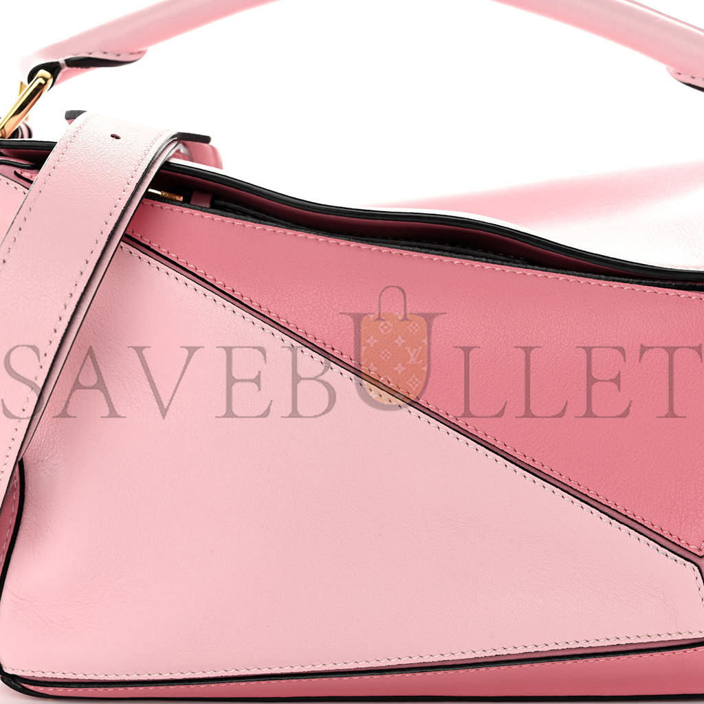 LOEWE CALFSKIN SMALL PUZZLE BAG ROSA (24*16.5*10.5cm)