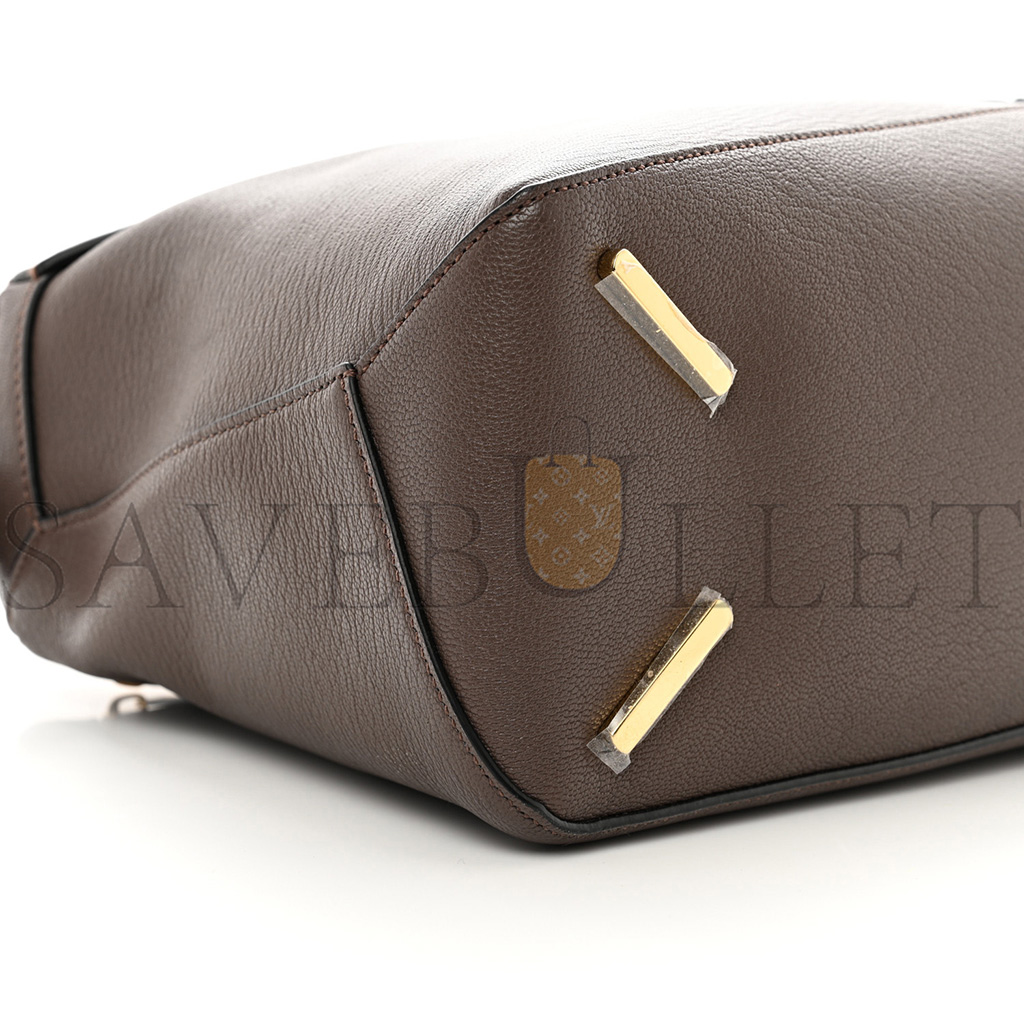 LOEWE GOATSKIN MEDIUM PUZZLE EDGE BAG TAUPE (29*19.5*14cm)