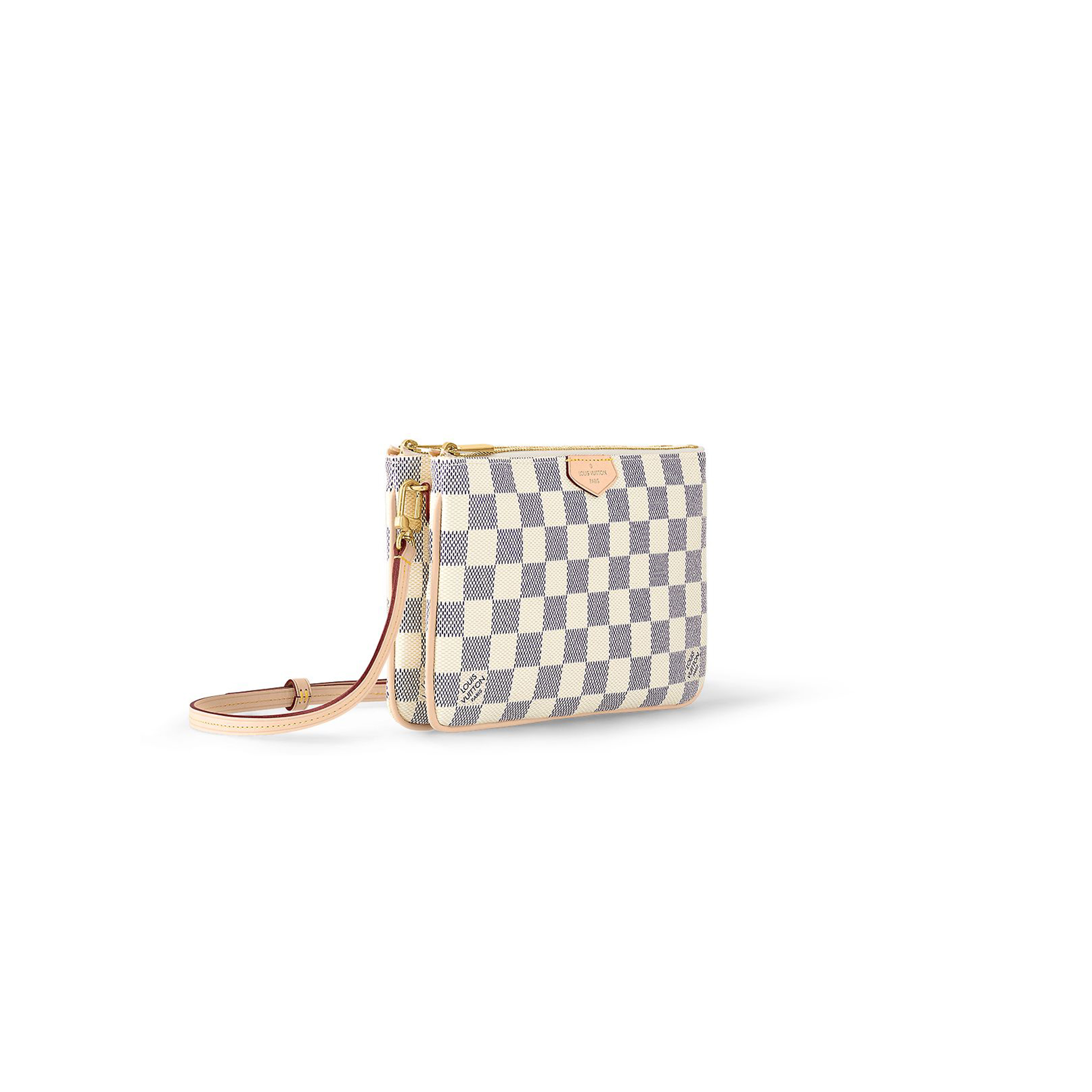 LOUIS VUITTON DOUBLE ZIP POCHETTE N60460 (20*12.5*3cm)