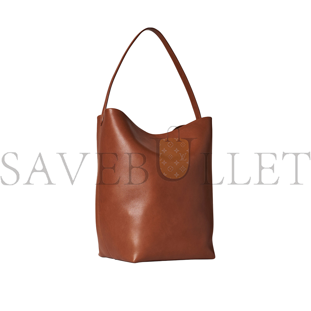 THE ROW LARGE NS PARK TOTE BAG IN LEATHER DARK CUIR W1273L72DCPLD (43*38*20cm)