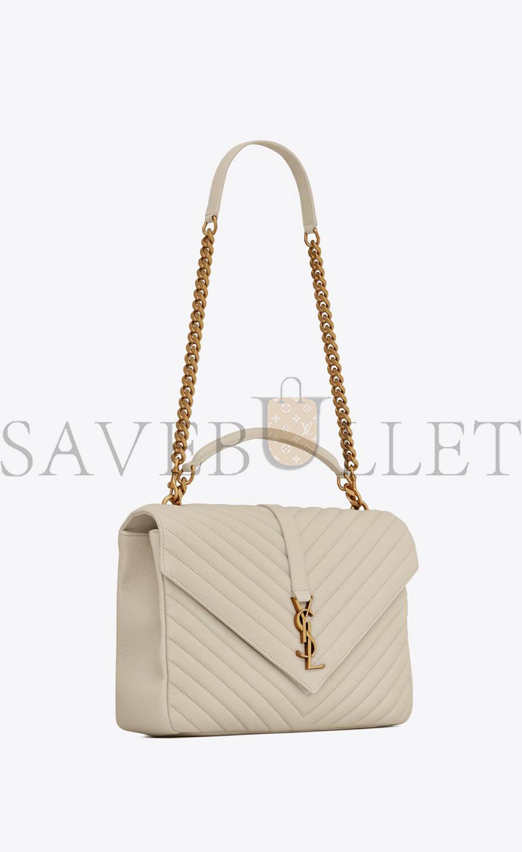 YSL COLLEGE LARGE CHAIN BAG IN QUILTED LEATHER 600278BRM079207 (32*20*8.5cm)